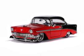 Chevrolet - Bel Air Hard Top 1956 red/black - 1:24 - Jada Toys - 31861 - jada31861 | Toms Modelautos Chevrolet - Bel Air Hard Top 1956 red/black - 1:24 - Jada Toys - 31861 - jada31861 | Toms Modelautos