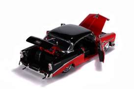 Chevrolet  - Bel Air Hard Top 1956 red/black - 1:24 - Jada Toys - 31861 - jada31861 | Toms Modelautos