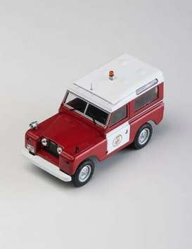 Land Rover  - II Bomberos  red/white - 1:43 - Magazine Models - fire802 - magfire802 | Toms Modelautos