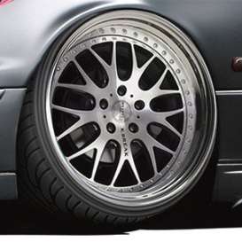 Wheels &amp; tires  - 1:24 - Aoshima - 06114 - abk06114 | Toms Modelautos
