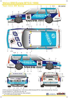 Accessoires  - 850  - 1:24 - S.K. Decals - 24018 - SK24018 | Toms Modelautos