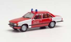 Opel  - Rekord E red/white - 1:87 - Herpa - herpa095556 | Toms Modelautos