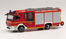 Mercedes Benz  - Atego red - 1:87 - Herpa - herpa095587 | Toms Modelautos