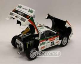 Lancia  - Rally 037 1983 white/red/green - 1:18 - Kyosho - 8306B - kyo8306B | Toms Modelautos