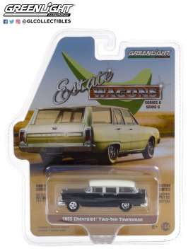 Chevrolet  - Two-Ten Townsman 1955 black/ivory - 1:64 - GreenLight - 36010A - gl36010A | Toms Modelautos