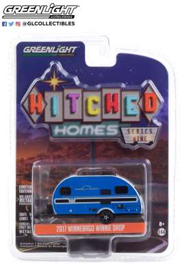 Winnebago  - Winnie Drop 2017 blue - 1:64 - GreenLight - 34090D - gl34090D | Toms Modelautos