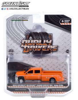 Chevrolet  - Silverado 2018 orange - 1:64 - GreenLight - 46060B - gl46060B | Toms Modelautos