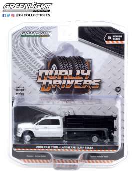 Ram  - 3500 Dually 2018 white - 1:64 - GreenLight - 46060D - gl46060D | Toms Modelautos