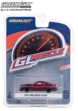 Ford  - Shelby GT350 2019 red - 1:64 - GreenLight - 13290E - gl13290E | Toms Modelautos