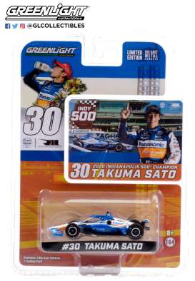 Honda - Indy Car Takuma Sato 2020 white/blue/orange - 1:64 - GreenLight - 10884 - gl10884 | Toms Modelautos Honda - Indy Car Takuma Sato 2020 white/blue/orange - 1:64 - GreenLight - 10884 - gl10884 | Toms Modelautos