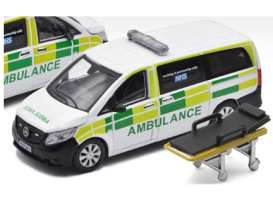 Mercedes Benz  - Vito 2020 white/green/yellow - 1:64 - Era - MB20VITRF37 - Era20VITRF37 | Toms Modelautos