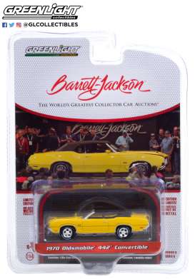 Oldsmobile  - 442 1970 yellow/black - 1:64 - GreenLight - 37220C - gl37220C | Toms Modelautos