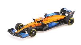 McLaren  - MCL35 2020 orange/blue - 1:43 - Minichamps - 537204455 - mc537204455 | Toms Modelautos