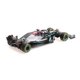 Mercedes Benz  - W11 2020 black/silver/green - 1:43 - Minichamps - 410200244 - mc410200244 | Toms Modelautos
