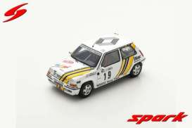 Renault  - 5 GT Turbo 1989 white/yellow - 1:43 - Spark - S5565 - spaS5565 | Toms Modelautos