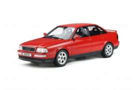 Audi  - 80 Quattro 1994 red - 1:18 - OttOmobile Miniatures - 350 - otto355 | Toms Modelautos