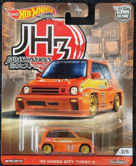 Honda  - City Turbo II #11 1985 orange - 1:64 - Hotwheels - GJP83 - hwmvGJP83 | Toms Modelautos