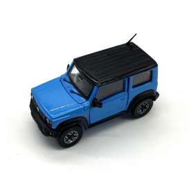 Suzuki  - Jimny JB74 2018 blue/black - 1:64 - BM Creations - 64B0014 - BM64B0014 | Toms Modelautos