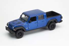 Jeep  - Rubicon 2020 blue - 1:24 - Welly - 24103 - welly24103b | Toms Modelautos