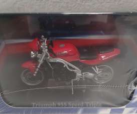 Triumph  - 955 Speed Triple red/black - 1:24 - Magazine Models - 4110106 - mag4110106 | Toms Modelautos