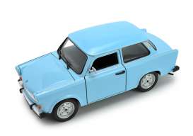 Trabant  - 601 light blue - 1:24 - Welly - 24037 - welly24037b | Toms Modelautos