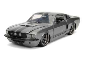 Shelby  - GT500 1967 grey/black - 1:24 - Jada Toys - 31452 - jada31452gy | Toms Modelautos