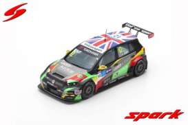 Volkswagen  - Golf 2019 grey/green/red - 1:43 - Spark - sa207 - spasa207 | Toms Modelautos