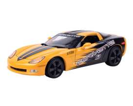 Chevrolet Corvette - 2005 yellow/black - 1:24 - Motor Max - 73774y - mmax73774y | Toms Modelautos