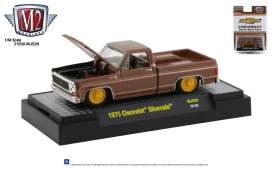 Chevrolet - Silverado square body 1975 brown/yellow - 1:64 - M2 Machines - 32500MJS29 - M2-32500MJS29 | Toms Modelautos Chevrolet - Silverado square body 1975 brown/yellow - 1:64 - M2 Machines - 32500MJS29 - M2-32500MJS29 | Toms Modelautos