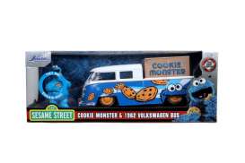 Volkswagen  - Bus pick-up 1962 blue/white - 1:24 - Jada Toys - 31751 - jada31751 | Toms Modelautos