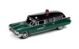 Cadillac  - Coroner 1959 dark green/black - 1:64 - Johnny Lightning - SP100 - JLSP100 | Toms Modelautos