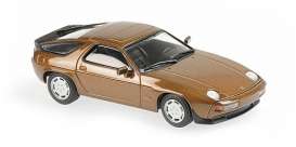Porsche  - 928 S 1979 brown metallic - 1:43 - Maxichamps - 940068120 - mc940068120 | Toms Modelautos