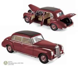 Mercedes Benz  - 300 1955 dark red - 1:18 - Norev - 183705 - nor183705 | Toms Modelautos