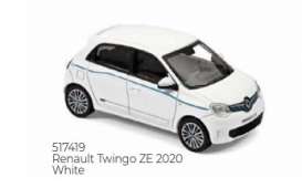 Renault  - Twingo 2020 white - 1:43 - Norev - 517419 - nor517419 | Toms Modelautos