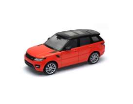 Range Rover  - 2015 orange/black - 1:24 - Welly - 24059o - welly24059o | Toms Modelautos