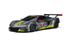 Chevrolet  - Corvette 2020 grey/yellow - 1:18 - GT Spirit - 307 - GT307 | Toms Modelautos