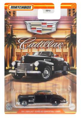 Cadillac  - series 62 convertible 1941 black - 1:64 - Matchbox - GWG99 - MBGWG99 | Toms Modelautos