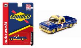 Chevrolet - Cheyenne pick-up 1973 blue/yellow - 1:64 - Auto World - CP7671 - AWCP7671 | Toms Modelautos Chevrolet - Cheyenne pick-up 1973 blue/yellow - 1:64 - Auto World - CP7671 - AWCP7671 | Toms Modelautos