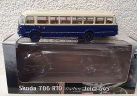 Jelcz  - 043 beige/blue - 1:87 - Brekina - 58261 - brek58261 | Toms Modelautos