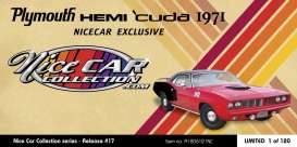 Plymouth  - Hemi Cuda 1971 red/black - 1:18 - Acme Diecast - 1806121NC - acme1806121NC | Toms Modelautos