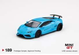 Lamborghini  - Huracan blue - 1:64 - Mini GT - 00189-L - MGT00189LHD | Toms Modelautos