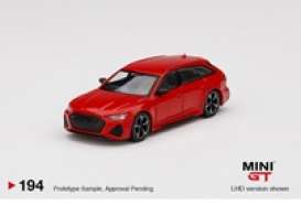 Audi  - RS6 Avant red - 1:64 - Mini GT - 00194-R - MGT00194RHD | Toms Modelautos