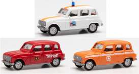 Renault  - R4 white/red/orange - 1:87 - Herpa - 942287 - herpa942287 | Toms Modelautos