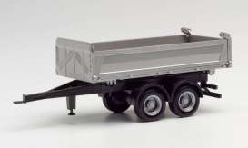 Trailer  - silver - 1:87 - Herpa - H076975 - herpa076975 | Toms Modelautos