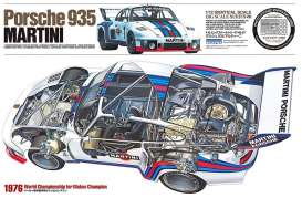 Porsche  - 935 wit/blauw - 1:12 - Tamiya - 12057 - tam12057 | Toms Modelautos