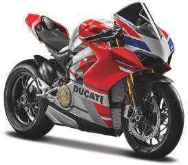 Ducati  - Panigale V4 red/white/grey - 1:18 - Maisto - 19132 - mai19132 | Toms Modelautos