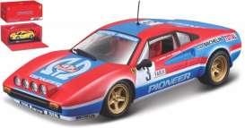 Ferrari - 308 1962 red/blue/white - 1:43 - Bburago - 36304R - bura36304r | Toms Modelautos Ferrari - 308 1962 red/blue/white - 1:43 - Bburago - 36304R - bura36304r | Toms Modelautos