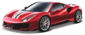 Ferrari  - red/white/black - 1:64 - Bburago - 56017 - bura56017 | Toms Modelautos