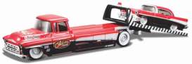 Chevrolet  - 1957 red/black/white - 1:64 - Maisto - 15055-08079 - mai15055-08079 | Toms Modelautos