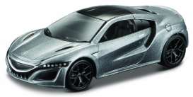 Acura  - NSX Exotics 2017 grey - 1:64 - Maisto - 15494-15971G - mai15494-15971gy | Toms Modelautos